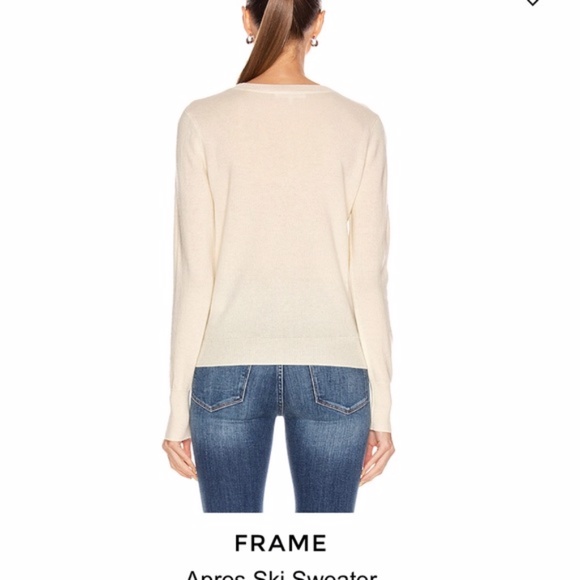 Frame Denim Apres Ski Cashmere Wool Blend Sweater - Picture 3 of 9